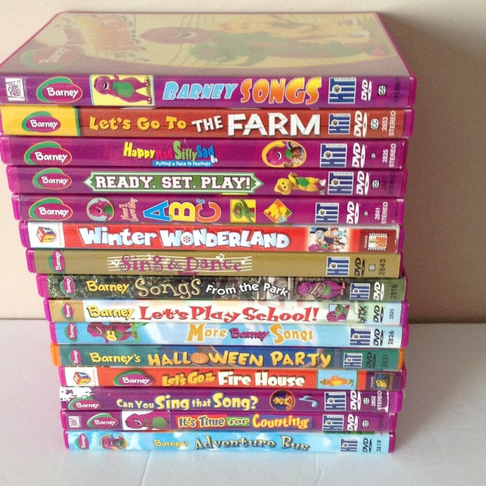 A Bundle of 16 Barney & Friends Sing Along DVD's Kids Educational Learning Toys